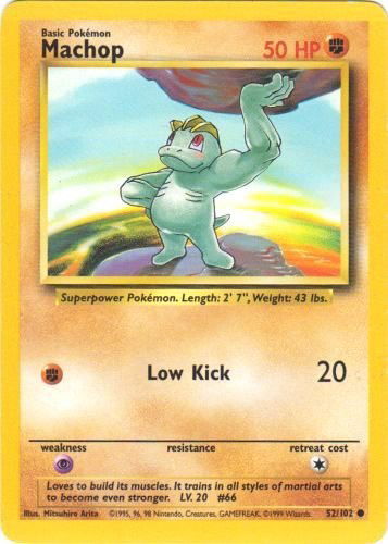 Pokémon TCG - Base Set (Unlimited) - Machop #52 (LP)
