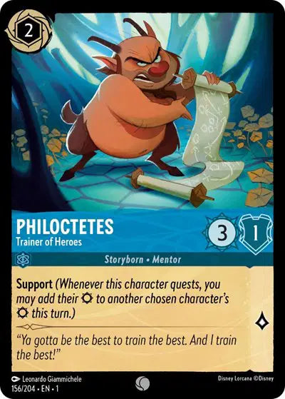 Disney Lorcana: The First Chapter - Philoctetes - Trainer of Heroes (156/204) (NM)