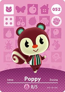 Nintendo - Animal Crossing Series 1 - Poppy #052