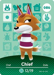 Nintendo - Animal Crossing Series 1 - Chief #086