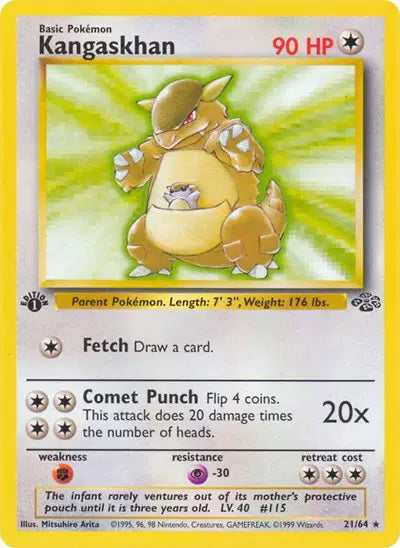 Pokémon TCG - Jungle - Kangaskhan #21 (LP)