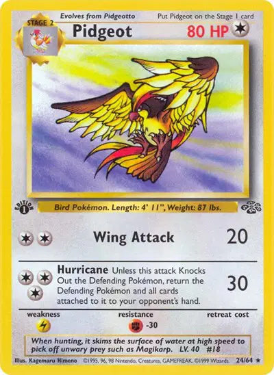 Pokémon TCG - Jungle - Pidgeot #24 (LP)