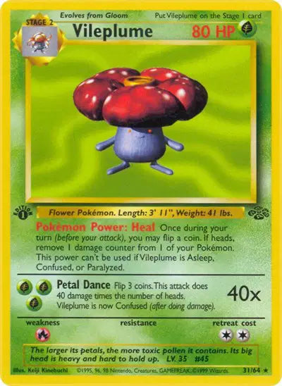 Pokémon TCG - Jungle - Vileplume #31 (LP)