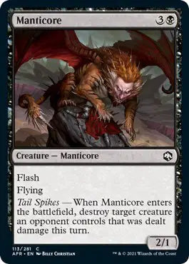 Magic: Adventures in the Forgotten Realms - Manticore #113 (NM)