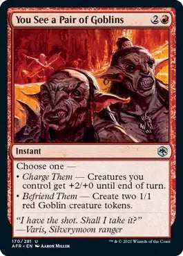 Magic: Adventures in the Forgotten Realms - You See a Pair of Goblins #170 (NM)