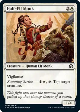 Magic: Adventures in the Forgotten Realms - Half-Elf Monk #19 (NM)