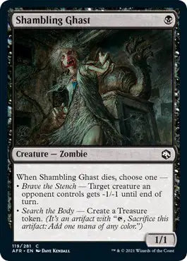 Magic: Adventures in the Forgotten Realms - Shambling Ghast #119 (NM)