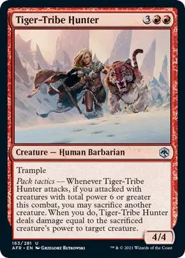 Magic: Adventures in the Forgotten Realms - Tiger-Tribe Hunter #163 (NM)