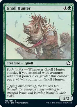 Magic: Adventures in the Forgotten Realms - Gnoll Hunter #185 (NM)