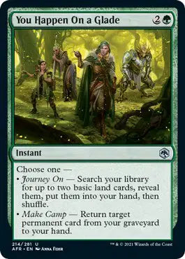 Magic: Adventures in the Forgotten Realms - You Happen On a Glade #214 (NM)