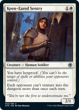 Magic: Adventures in the Forgotten Realms - Keen-Eared Sentry #22 (NM)
