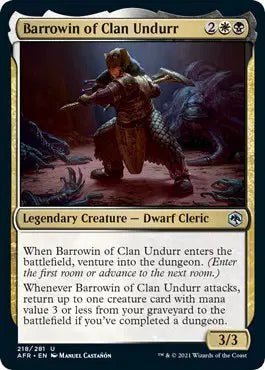 Magic: Adventures in the Forgotten Realms - Barrowin of Clan Undurr #218 (NM)