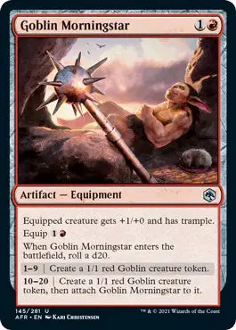 Magic: Adventures in the Forgotten Realms - Goblin Morningstar #145 (NM)