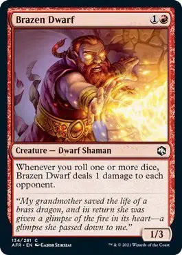 Magic: Adventures in the Forgotten Realms - Brazen Dwarf #134 (NM)