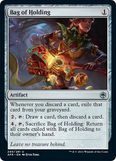 Magic: Adventures in the Forgotten Realms - Bag of Holding #240 (NM)