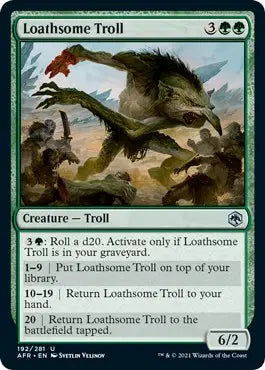 Magic: Adventures in the Forgotten Realms - Loathsome Troll #192 (NM)