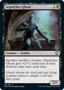 Magic: Adventures in the Forgotten Realms - Sepulcher Ghoul #118 (NM)