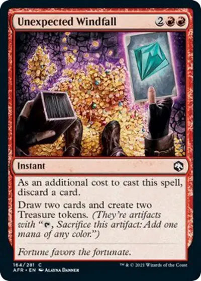 Magic: Adventures in the Forgotten Realms - Unexpected Windfall #164 (NM)