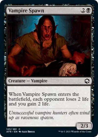 Magic: Adventures in the Forgotten Realms - Vampire Spawn #123 (NM)