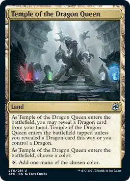 Magic: Adventures in the Forgotten Realms - Temple of the Dragon Queen #260 (NM)