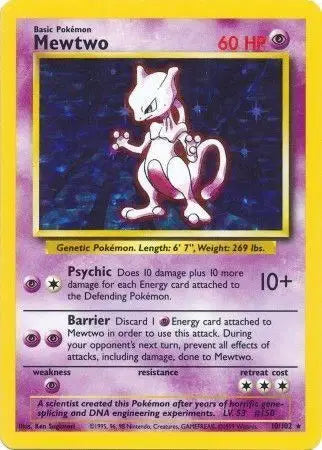 Mewtwo #10 Pokémon TCG Card