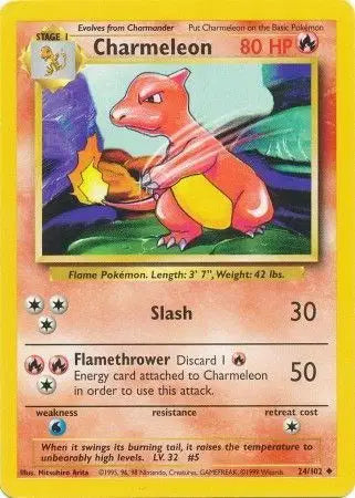 Charmeleon #24 Pokémon TCG Card