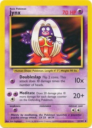 Pokémon TCG - Base Set (Unlimited) - Jynx #31 (LP)