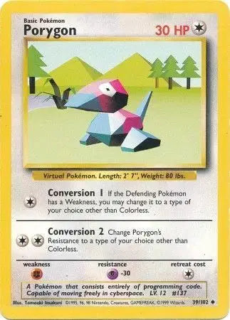 Porygon #39 Pokémon TCG Card