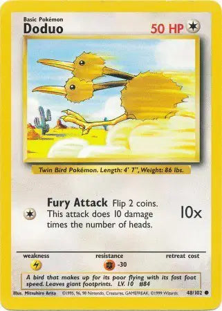 Doduo #48 Pokémon TCG Card