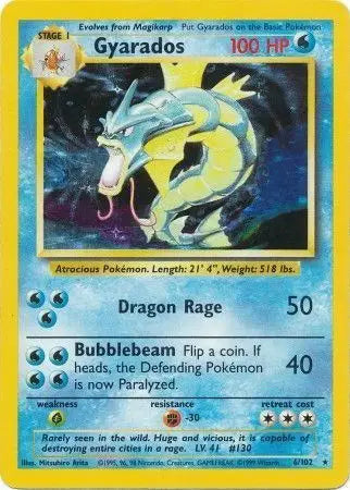 Gyarados #6 Pokémon TCG Card