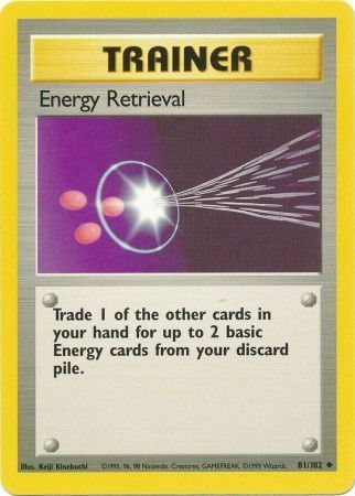 Pokémon TCG - Base Set (Unlimited) - Energy Retrieval #81 (LP)