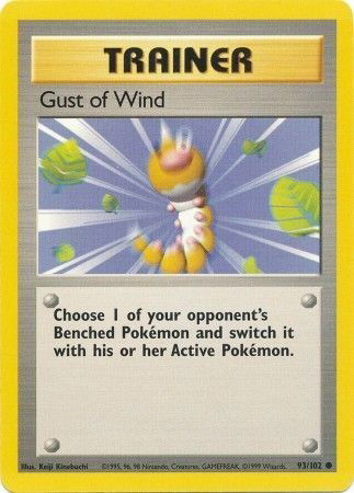 Pokémon TCG - Base Set (Unlimited) - Gust of Wind #93 (LP)