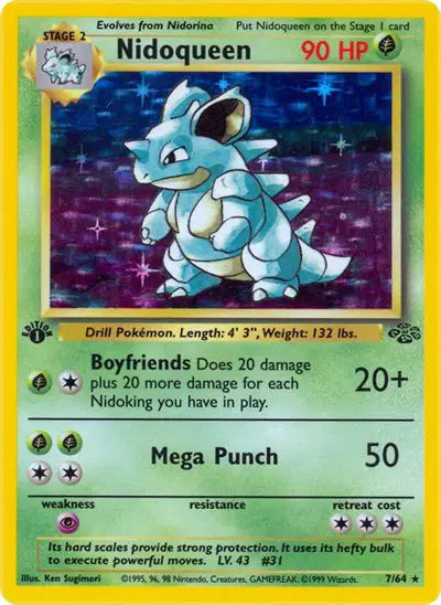 Pokémon TCG - Jungle - Nidoqueen #7 (LP)