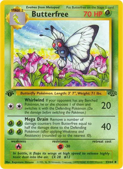 Pokémon TCG - Jungle - Butterfree #33 (LP)