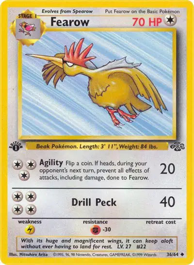 Pokémon TCG - Jungle - Fearow #36 (LP)