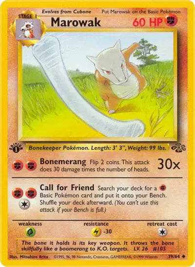 Pokémon TCG - Jungle - Marowak #39 (LP)