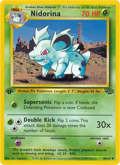 Pokémon TCG - Jungle - Nidorina #40 (LP)