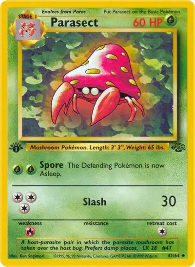 Pokémon TCG - Jungle - Parasect #41 (LP)