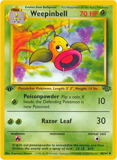 Pokémon TCG - Jungle - Weepinbell #48 (LP)