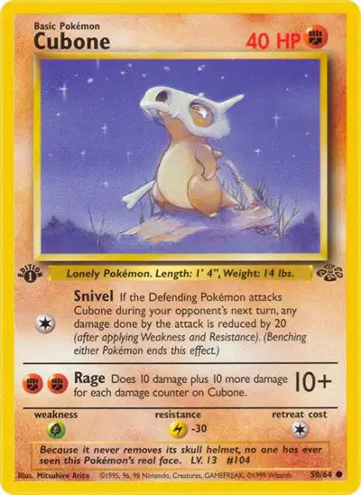 Pokémon TCG - Jungle - Cubone #50 (LP)