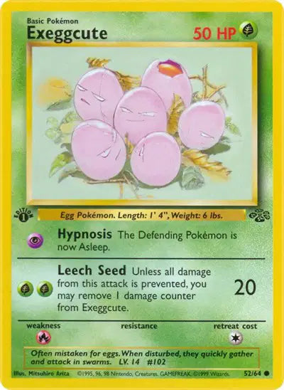 Pokémon TCG - Jungle - Exeggcute #52 (LP)