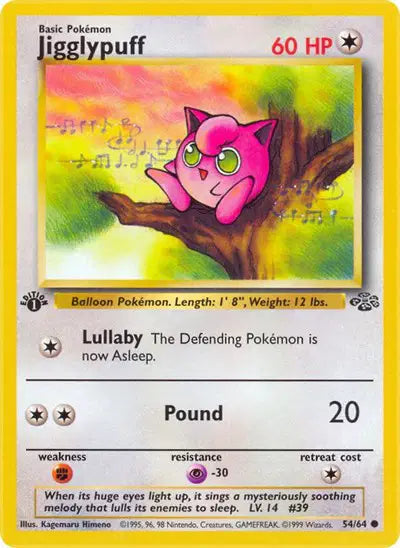 Pokémon TCG - Jungle - Jigglypuff #54 (LP)
