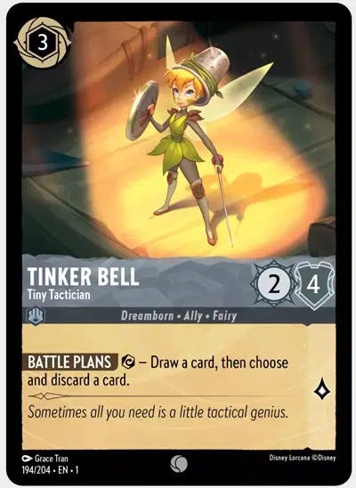 Disney Lorcana: The First Chapter - Tinker Bell - Tiny Tactician (194/204) (NM)