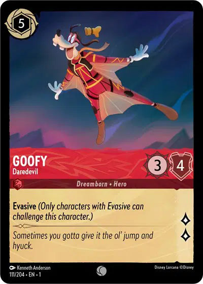Disney Lorcana: The First Chapter - Goofy - Daredevil (111/204) (NM)