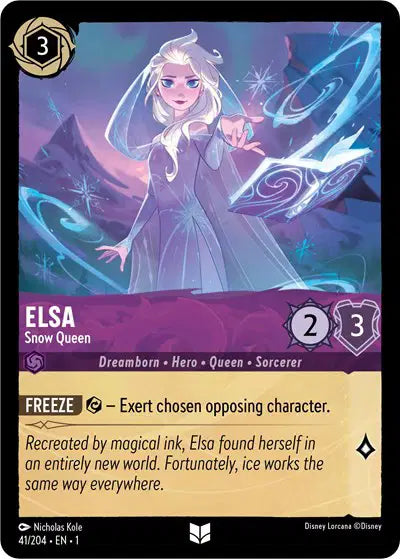 Disney Lorcana: The First Chapter - Elsa - Snow Queen (41/204) (NM)