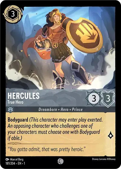 Disney Lorcana: The First Chapter - Hercules - True Hero (181/204) (NM)
