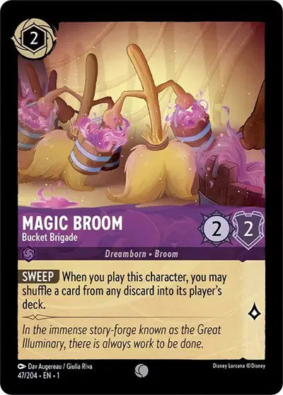 Disney Lorcana: The First Chapter - Magic Broom - Bucket Brigade (47/204) (NM)