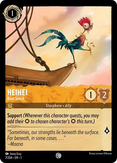 Disney Lorcana: The First Chapter - Heihei - Boat Snack (7/204) (NM)