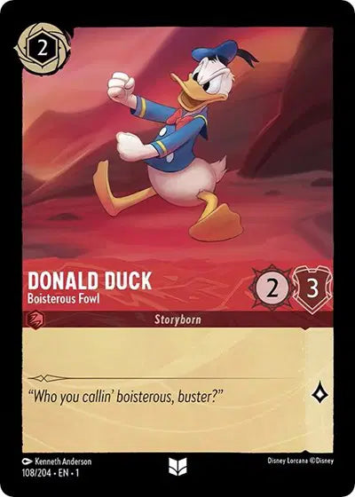 Disney Lorcana: The First Chapter - Donald Duck - Boisterous Fowl (108/204) (NM)