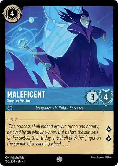 Disney Lorcana: The First Chapter - Maleficent - Sinister Visitor (150/204) (NM)